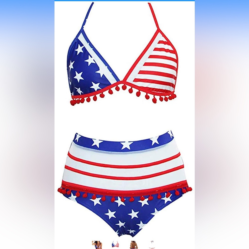 American flag bikini